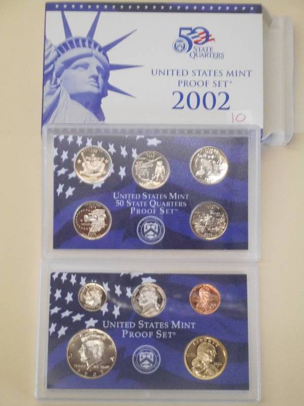 2002 US Proof Set, 10-Piece Set Inc...