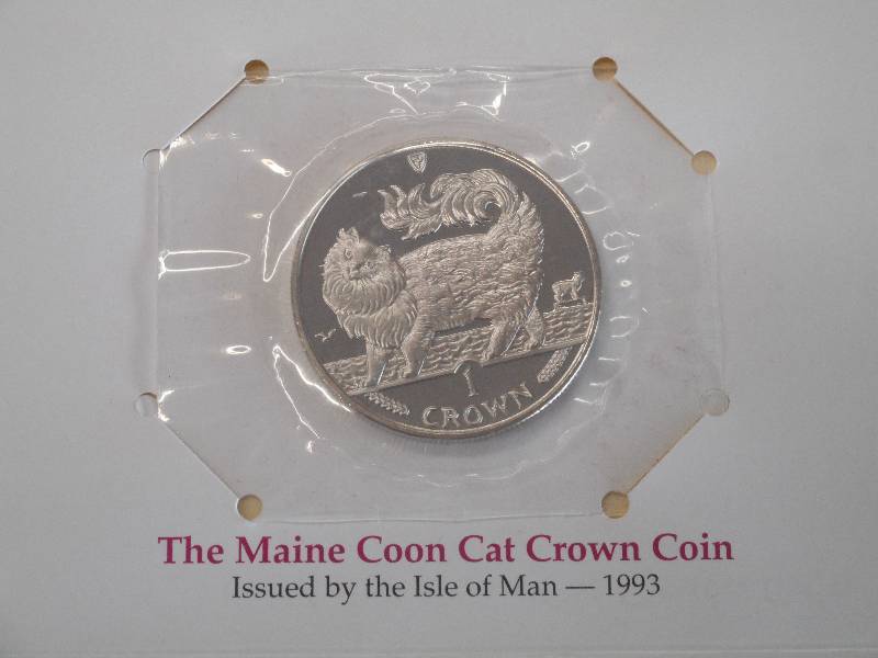 1993 Isle Of Man Proof Main Coon Ca...