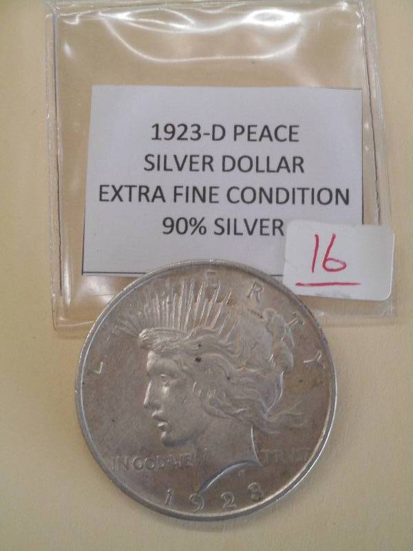 1923-D Morgan Silver Dollar, 90% Si...