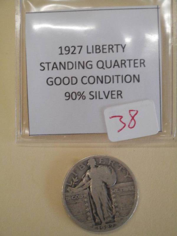 1927 Standing Liberty Quarter, 90% ...