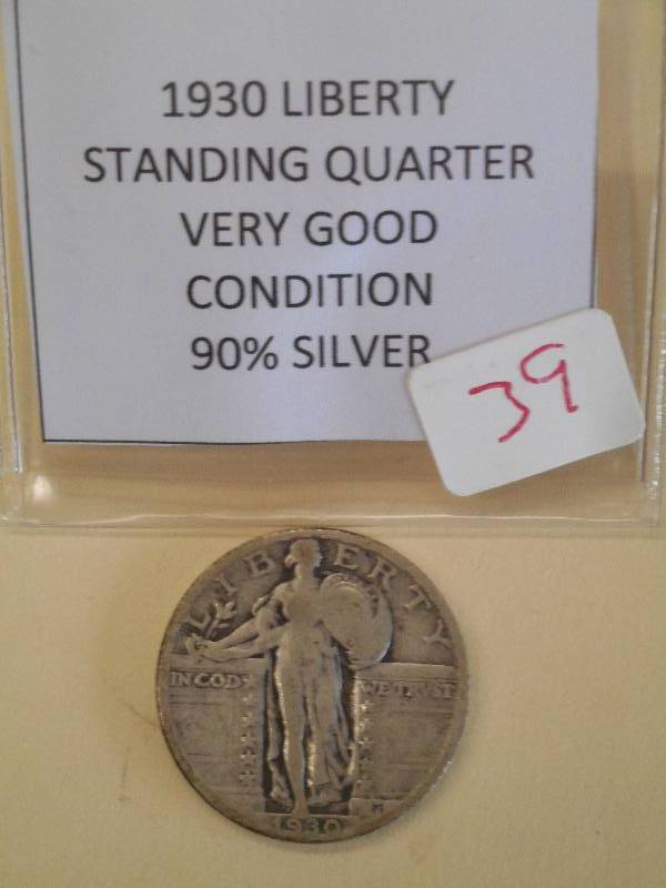 1930 Standing Liberty Quarter, 90% ...