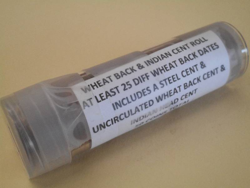 (1) Roll Of Wheat Back & Indian Hea...