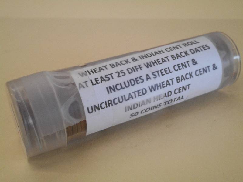 (1) Roll Of Wheat Back & Indian Hea...