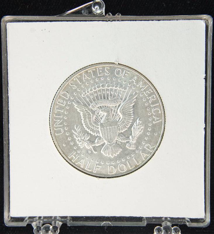 1964-D KENNEDY SILVER HALF DOLLAR BU-UNC IN CASE