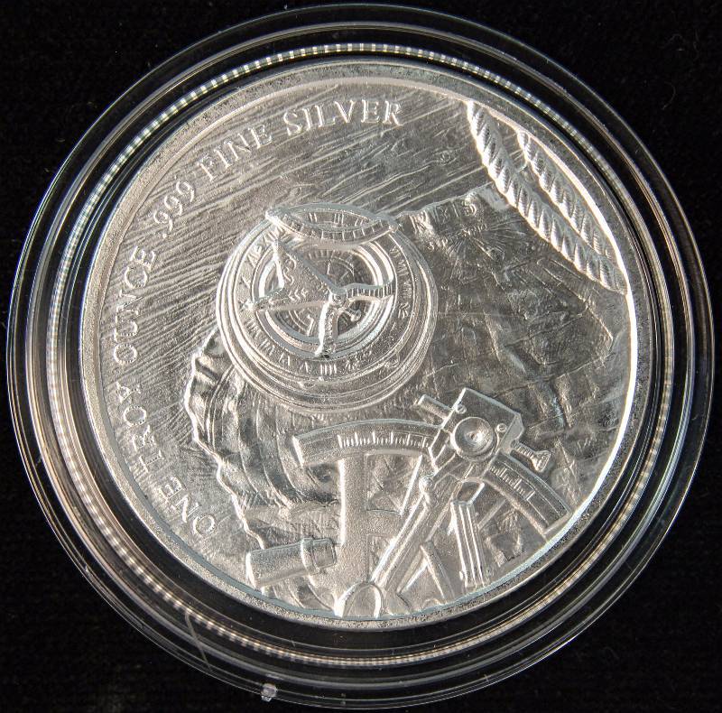 1 TROY OZ. .999 FINE SILVER PROSPECTOR IN AIRTITE HOLDER