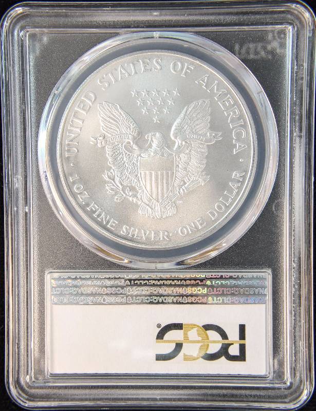 2001 AMERICAN SILVER EAGLE 1 TROY OZ. .999 FINE SILVER MS69 PCGS