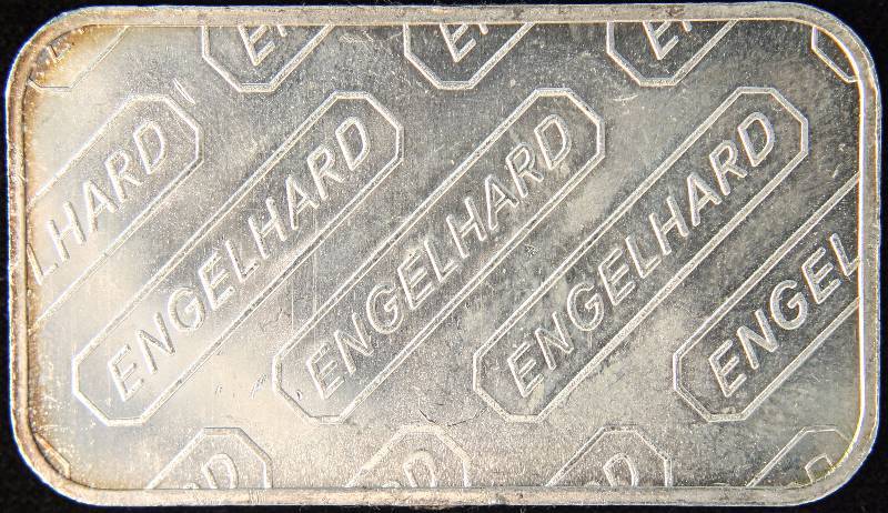 1 TROY OZ. .999 FINE SILVER VINTAGE ENGELHARD BAR