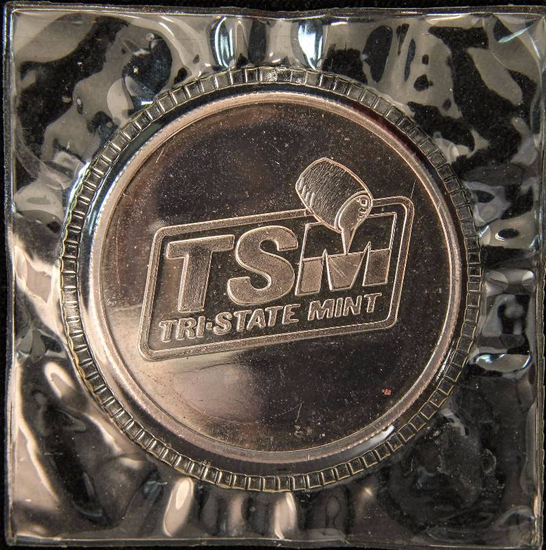 1 TROY OZ. .999 FINE SILVER VINTAGE GOD BLESS AMERICA TRI-STATE MINT ORIGINAL SEALED