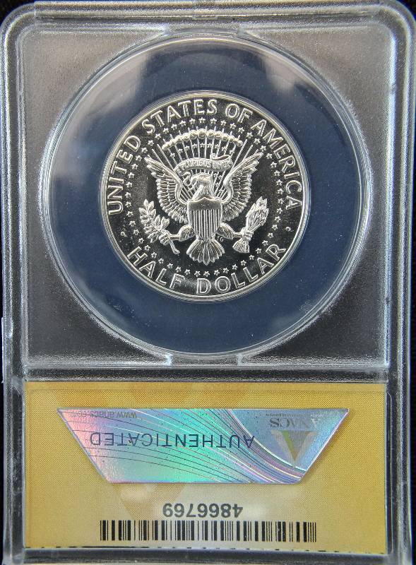 1964 PROOF KENNEDY SILVER HALF DOLLAR CERTIFIED PF66 OBV DEEP CAMEO BY ANACS