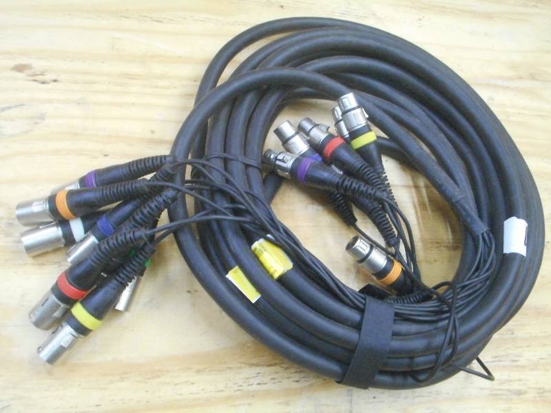 lot 10 image: 8-Channel Snake Cable With Breakout...