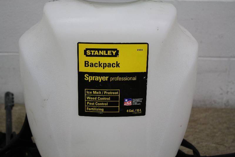 lot 30 image: Stanley 4 Gallon Back Pack Sprayer
