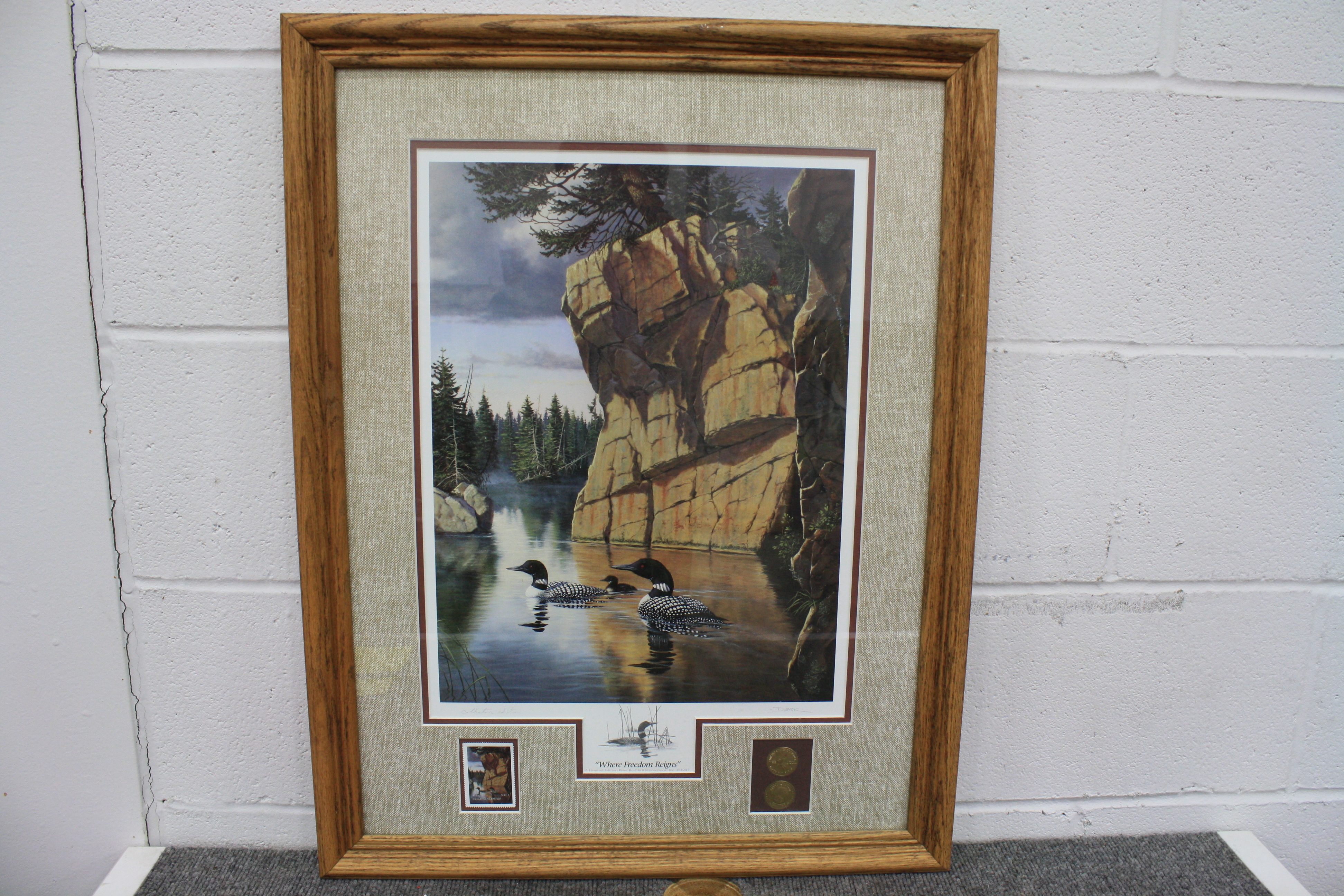 lot 21 image: Where Freedom Reigns Loons