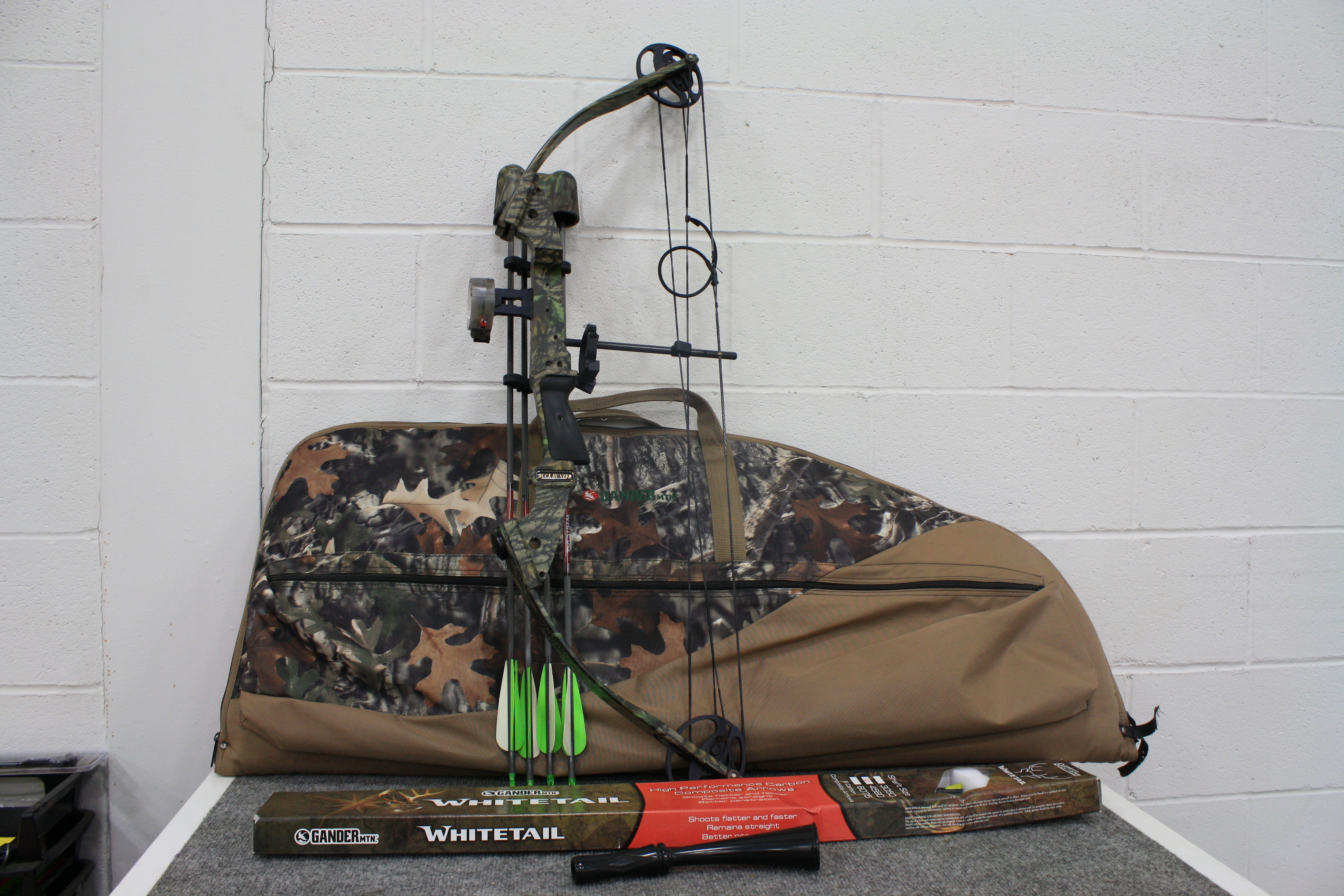 lot 6A image: Buck Hunter Compound Bow, Case and Arrows
