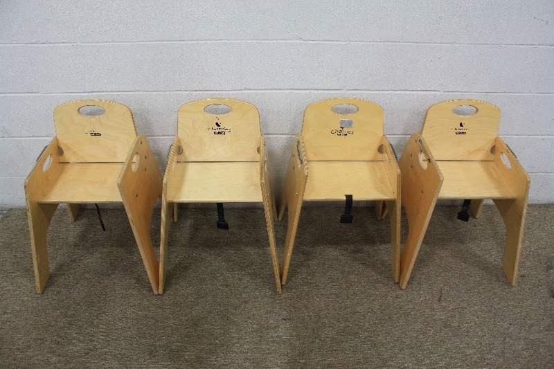 lot 25B image: Chairries Kids Wood Chairs