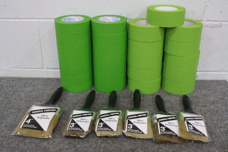 lot 48 image: Paint Brush & Masking Tape Lot