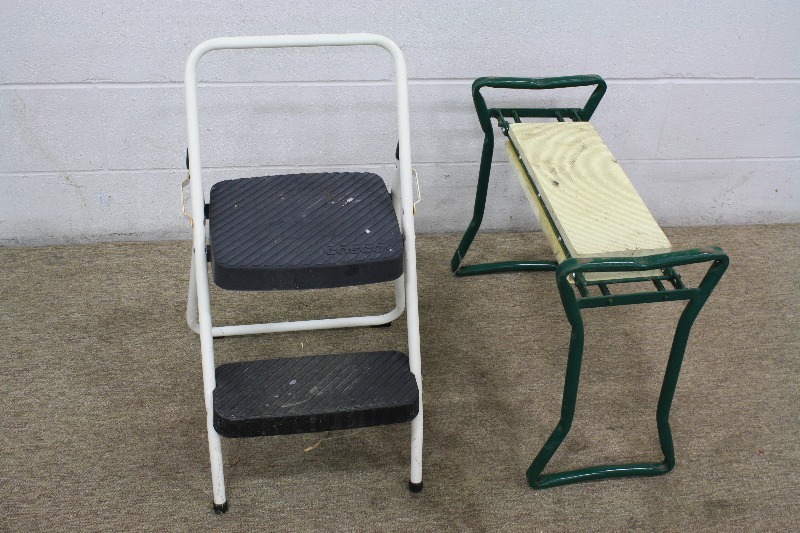 lot 63 image: Step Ladder & Garden Weeder