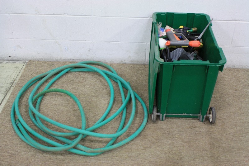 lot 90 image: Misc. Sprinklers & hose
