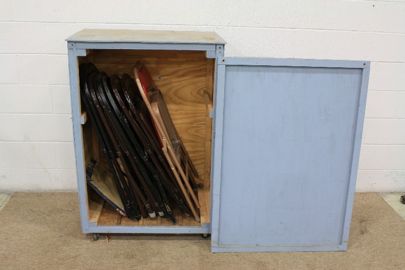 lot 93 image: Homemade Chair holder with Chairs