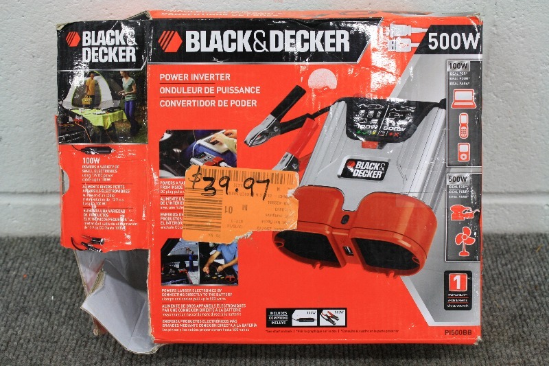 lot 123 image: Black & Decker Power Inverter