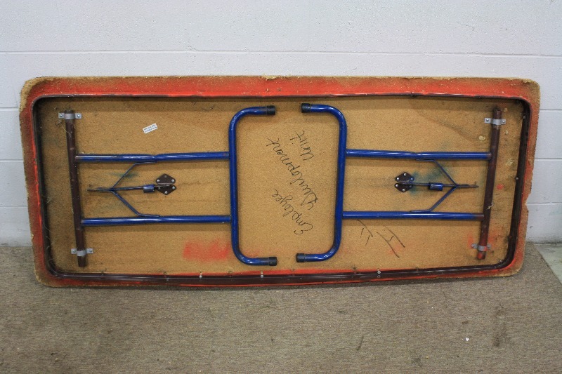 lot 125 image: Heavy Duty Wood Folding Table