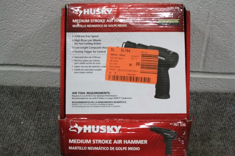 lot 172 image: Husky Medium Stroke Air Hammer PARTSREPAIR