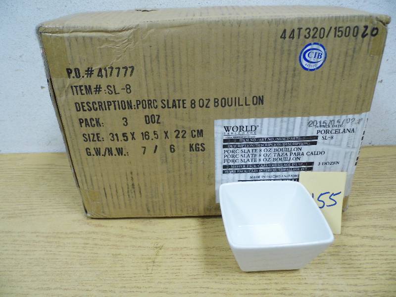 lot 155 image: Case of World Plates BOWLS - SL8