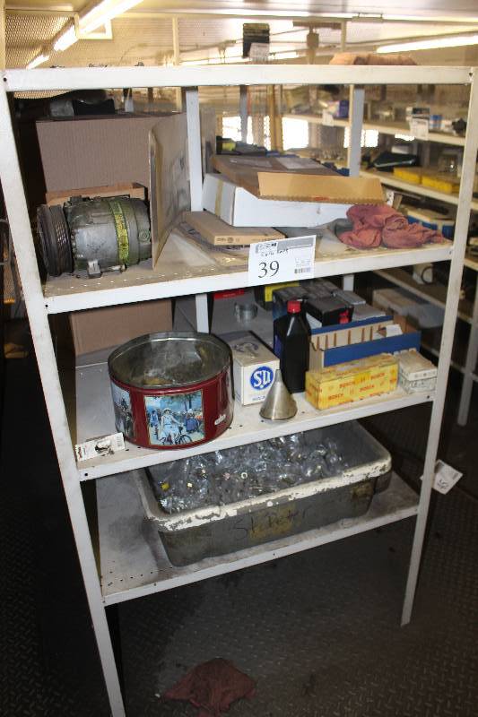 lot 39 image: Contents Including Hardware, Alternator, Fuel Filter, And More