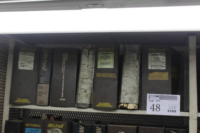 lot 48 image: Top Row of Automotive Manuals