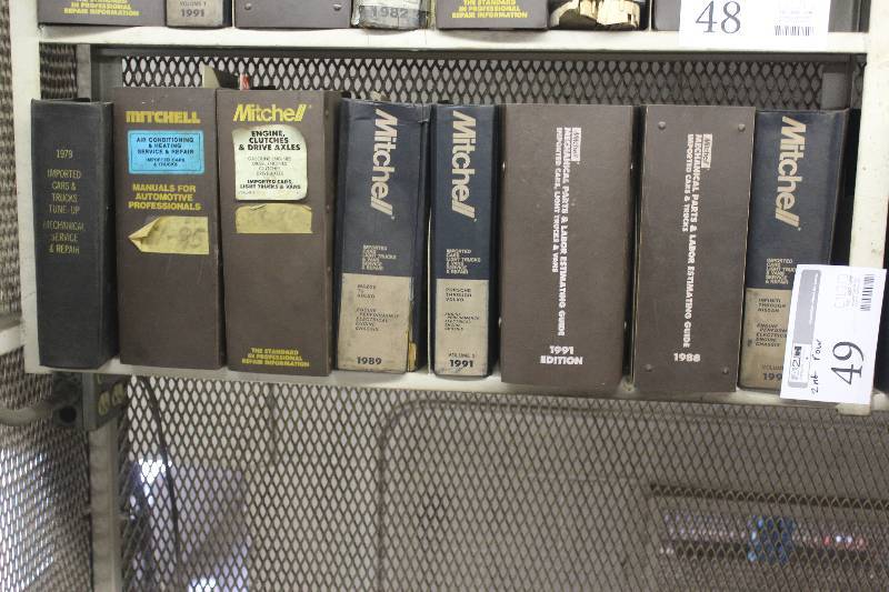 lot 49 image: 2nd Row of Automotive Manuals