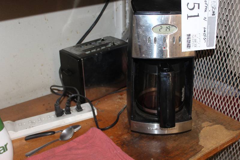 lot 51 image: Hamilton Beach Coffee Maker, Toaster