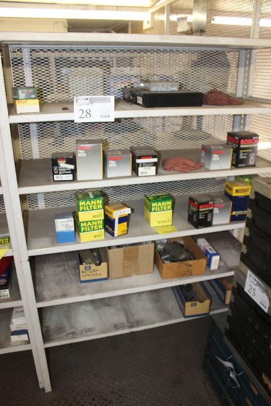 lot 28 image: Contents ONLY, Including Bosch Filters, Stant Thermostats, And More
