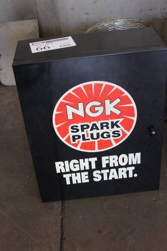 lot 66 image: NGK Branded Five Shelf Metal Cabinet