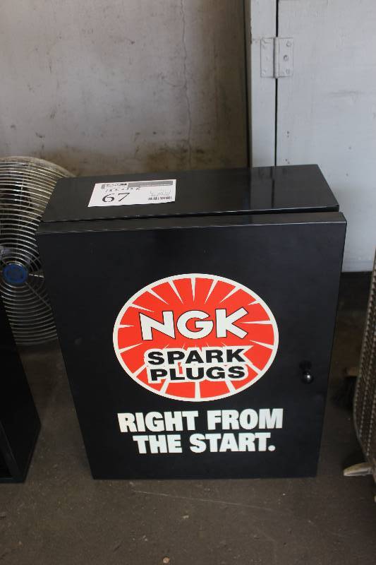 lot 67 image: NGK Branded Five Shelf Metal Cabinet