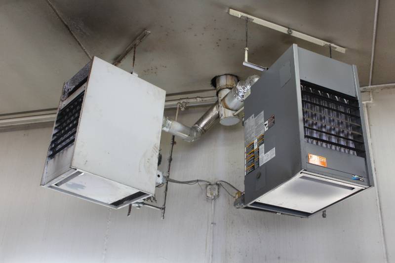 lot 74 image: Lot of (2) Dayton Garage Heaters