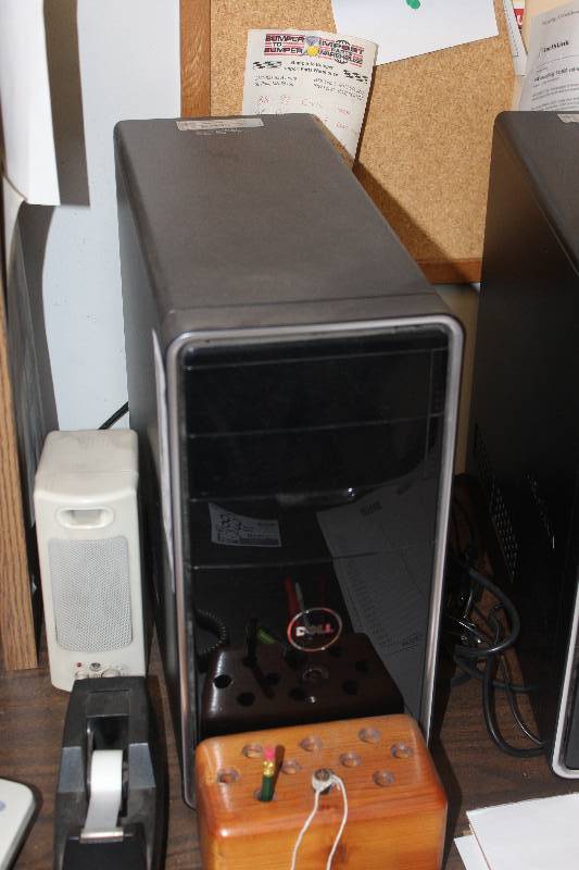 lot 82 image: Dell Windows 7 Home Computer Tower, Dell Monitor, Keyboard, Mouse