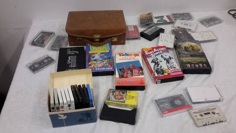 lot 141 image: VHS and cassettes