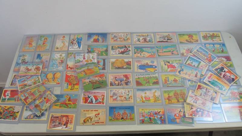 MINT Condition Collection of Unused Vintage 1940s Comic Postcards