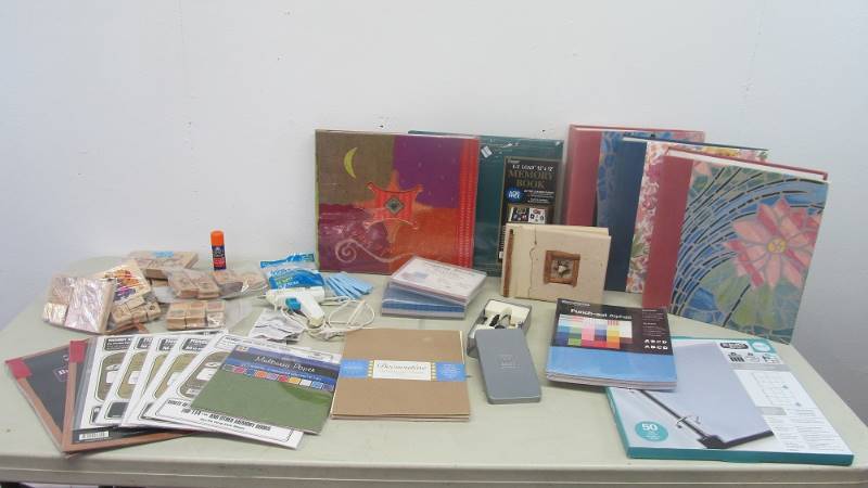 Large Lot of Scrapbooking Supplies Most Unused
