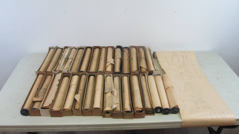 Large lot of Vintage Player Piano Rolls