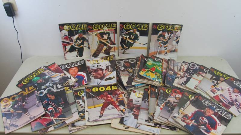 Collection of Vintage 1970s-80s NHL GOAL Magazines