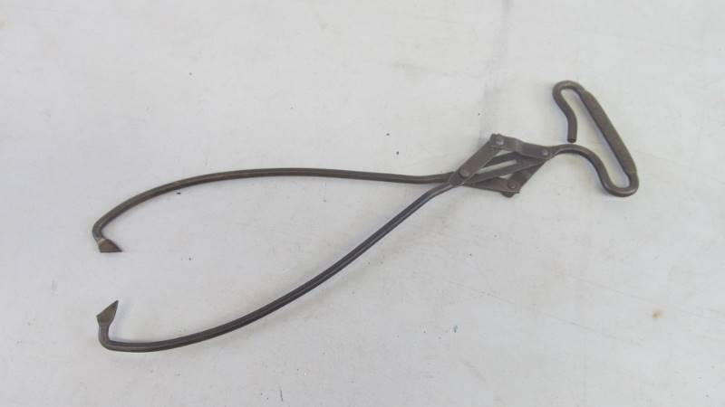 Early 1900s HAMLINE ICE & FUEL CO Advertising Ice Tongs