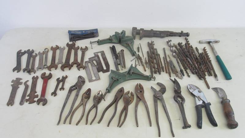 Large Lot of Vintage Wrenches & Hand Tools