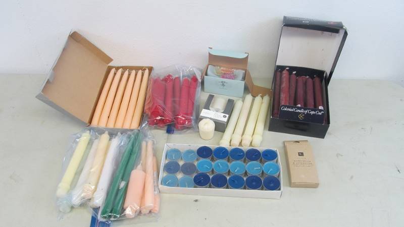 Large Lot of New Unused Candles