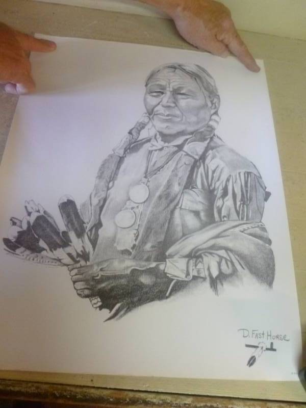 lot 110 image: Native American Picture