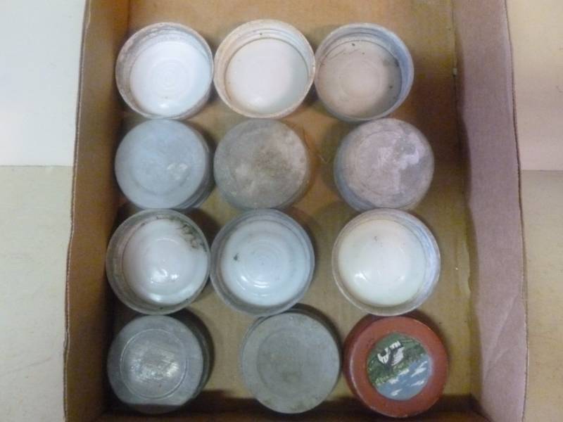 lot 135 image: Vintage Zinc Lids