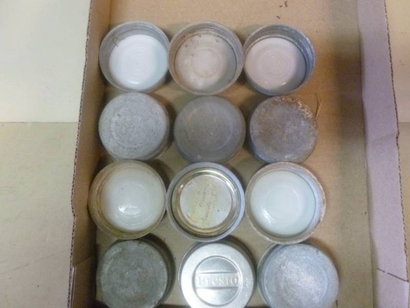 lot 137 image: Vintage Zinc Lids