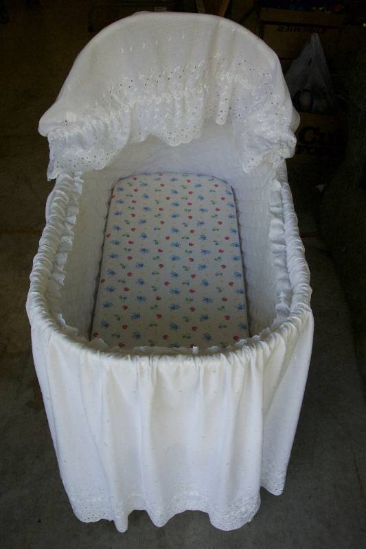 lot 8 image: Baby Bassinet (Modern - Plastic)