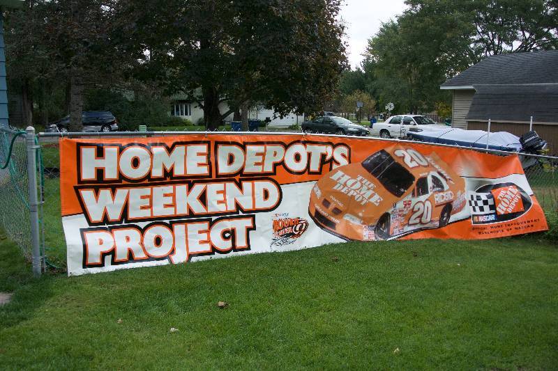 lot 40 image: 24 Ft. Vinyl Tony Stewart Banner