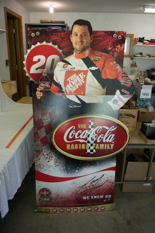 lot 41 image: Tony Stewart Coca-Cola Display (Life-Size)