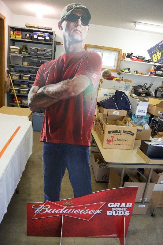 lot 42 image: Kevin Harvick Budweiser Display (Life-Size)